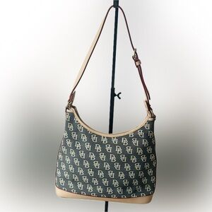 Dooney & Bourke Black and Tan Shoulder Bag